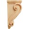 Ekena Millwork 4 1/2"W x 5"D x 10"H Medium Basket Weave Corbel, Red Oak CORW04X05X10BWRO - alternate 4